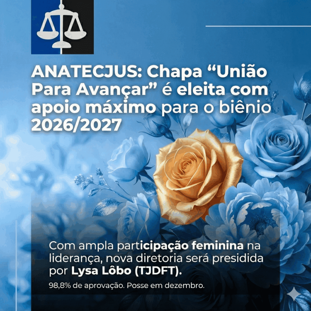 ANATECJUS: Chapa "União Para Avançar" é eleita com apoio máximo para o biênio 2026/2027